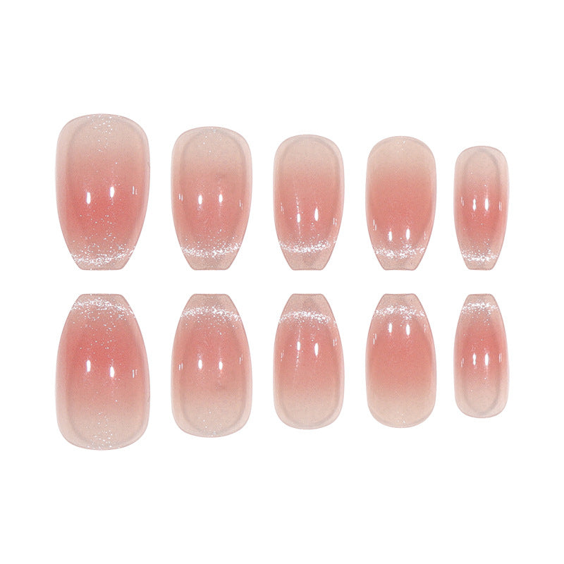 Elegant Glossy Gel Press-On Nails Stornfield