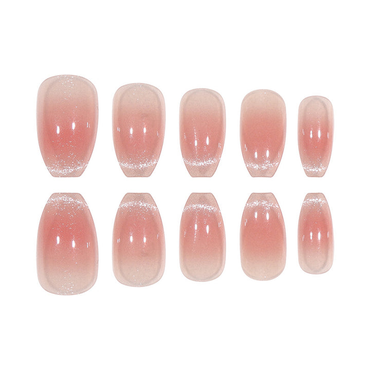 Elegant Glossy Gel Press-On Nails Stornfield