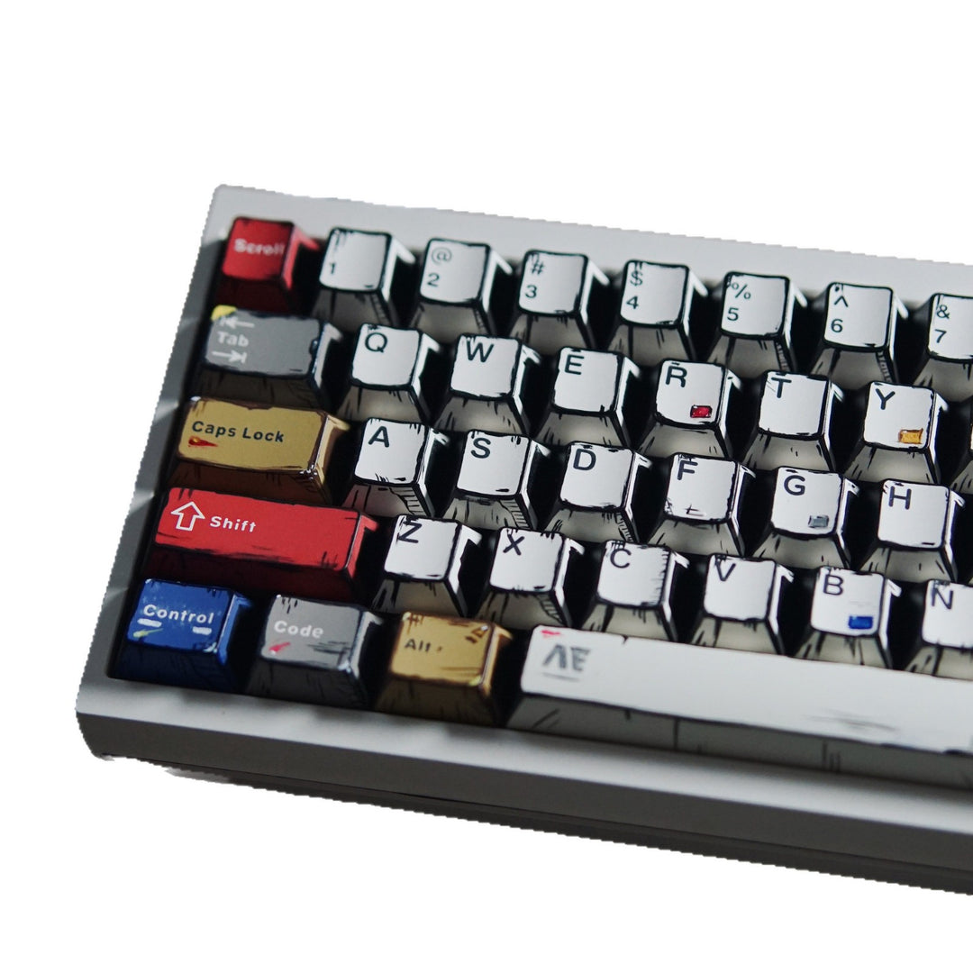 Retro-Themed Custom Mechanical Keyboard Stornfield