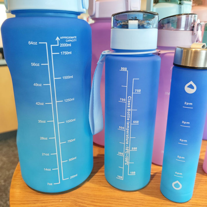 Ladies Motivating Water Bottle with Time Markers Stornfield