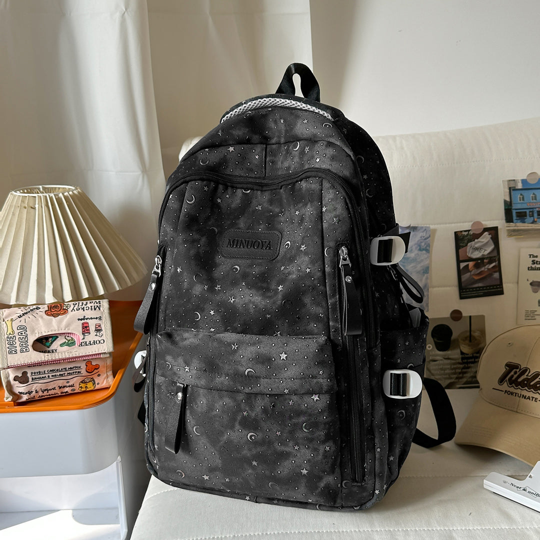 Trendy Stars and Moons Patterned Backpack Stornfield