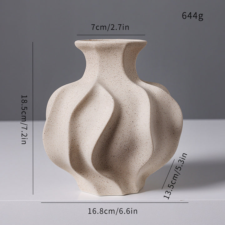 Sculptural Textured Ceramic Vase