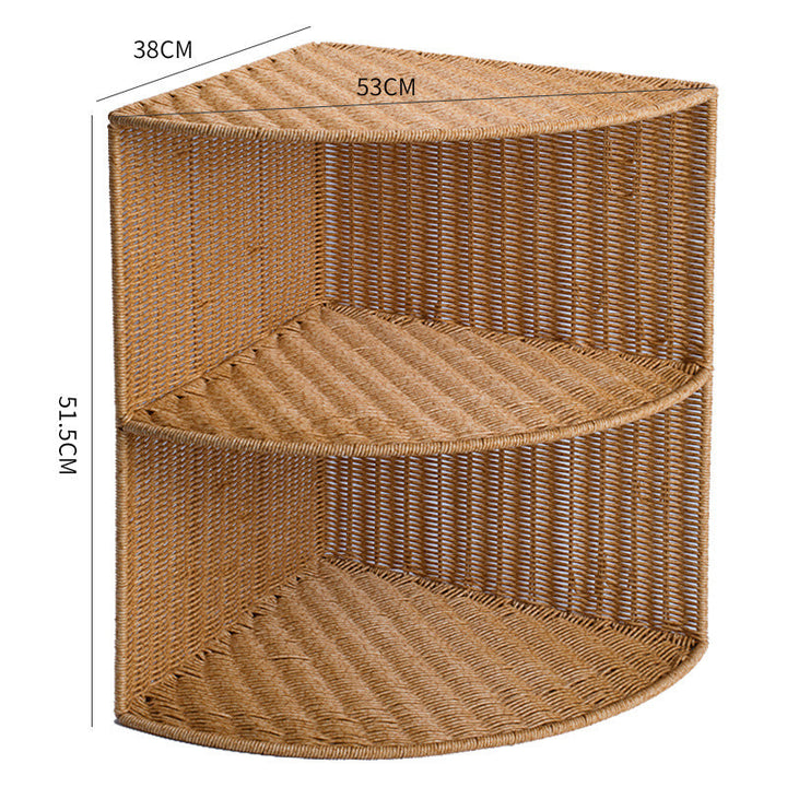 Corner Woven Storage Shelf Stornfield