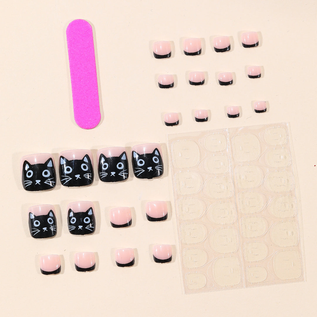 Playful Cat-Themed Nail Art Kit Stornfield