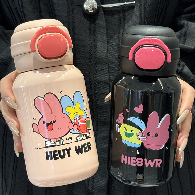 Women's Stainless Steel Water Bottle with Funny Cartoon Design Stornfield