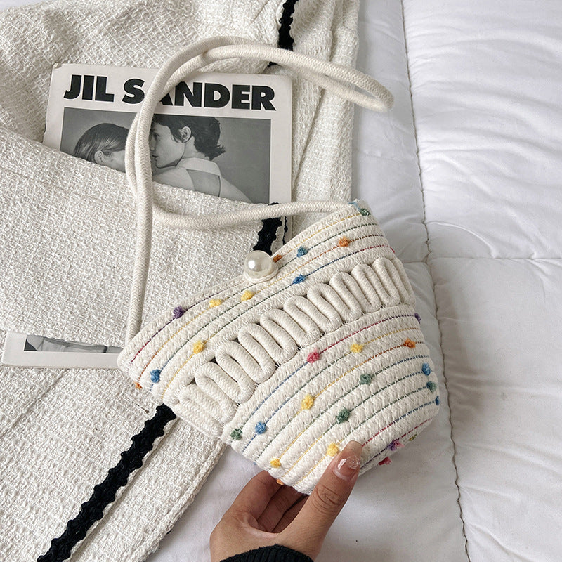 Playful Crossbody Bag Made of Braided Material Stornfield