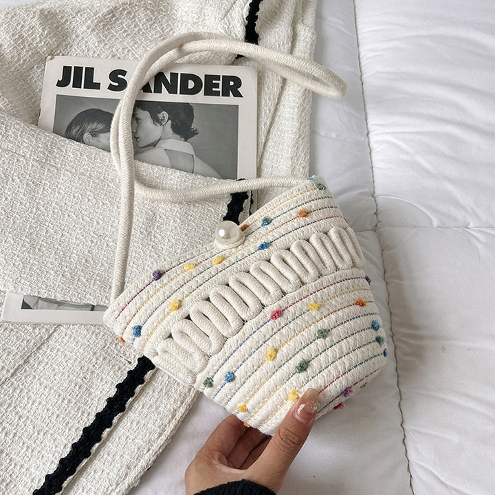 Playful Crossbody Bag Made of Braided Material Stornfield