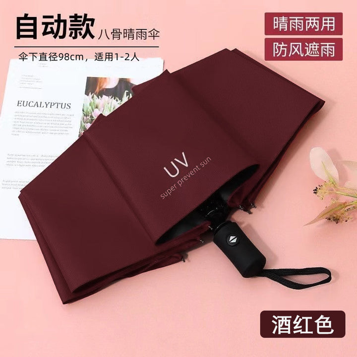 Women compact folding umbrella with Stornfield handle