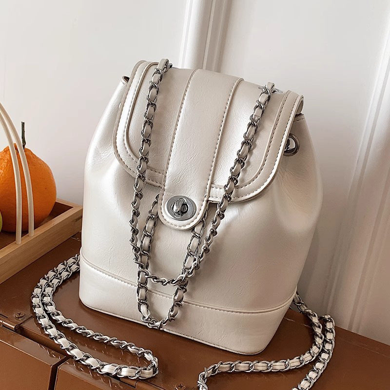 Chic Chain-accented Bucket Handbag Stornfield