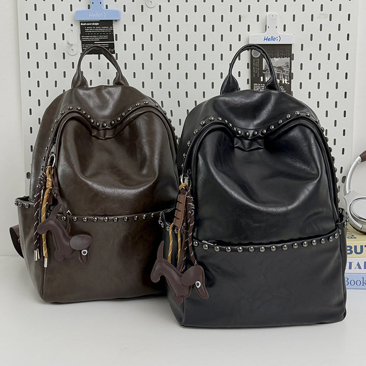 Casual Leather Backpack Stornfield