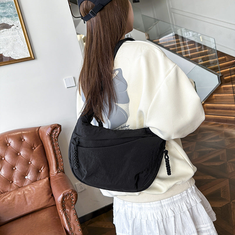 Casual shoulder bag with multifunctional zip pockets Stornfield