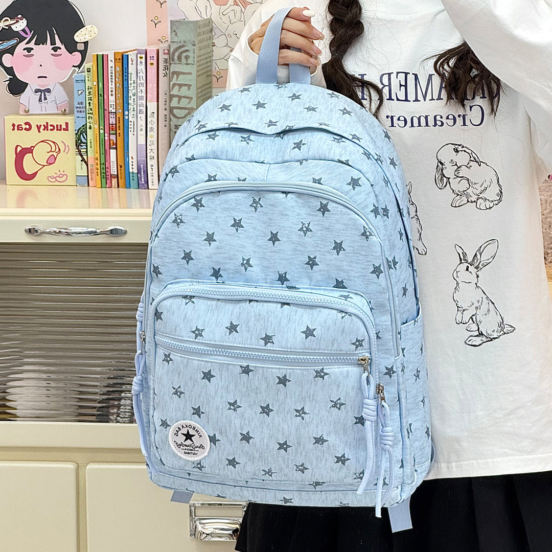 Star-Embellished Casual Backpack Stornfield