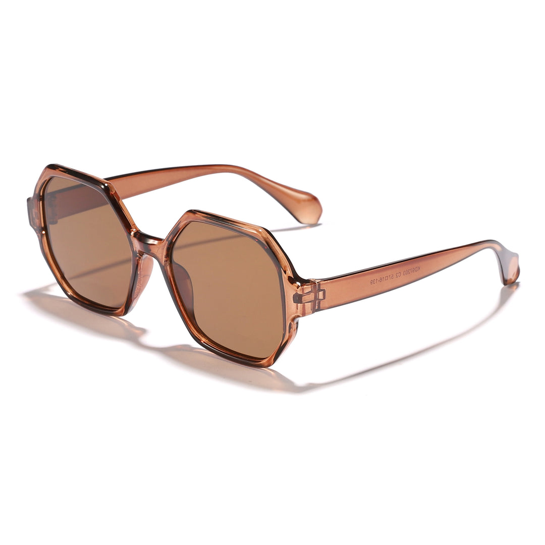 Women's fashionable sunglasses with hexagonal frame and UV protection Stornfield