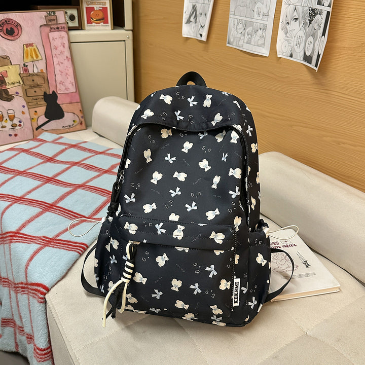 Charming Floral Print Backpack Stornfield