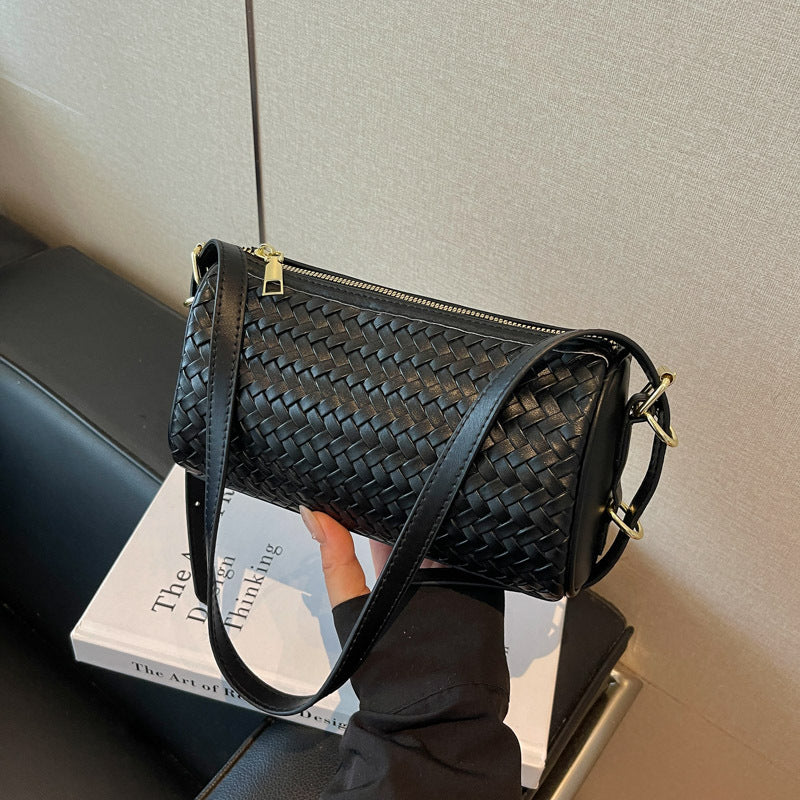 Woven Textured Crossbody Clutch
