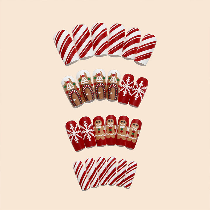 Festive artificial nails with winter motifs Stornfield