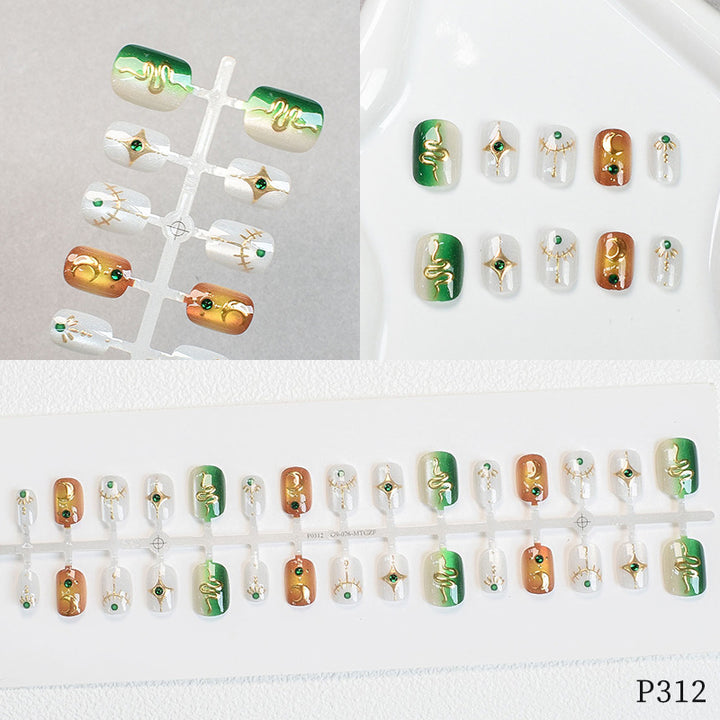Elegant Floral Design Press-On Nails Stornfield