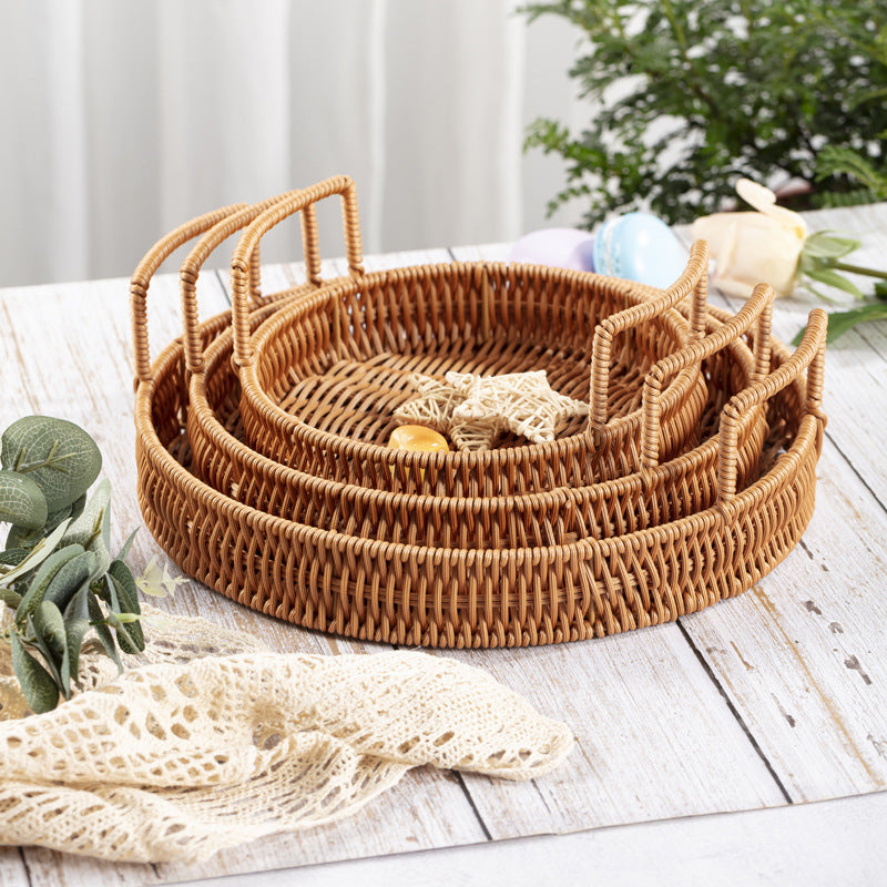 Decorative Woven Serving Tray Stornfield