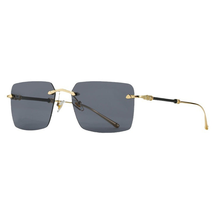Women's fashionable sunglasses with square frame and luxurious accents Stornfield