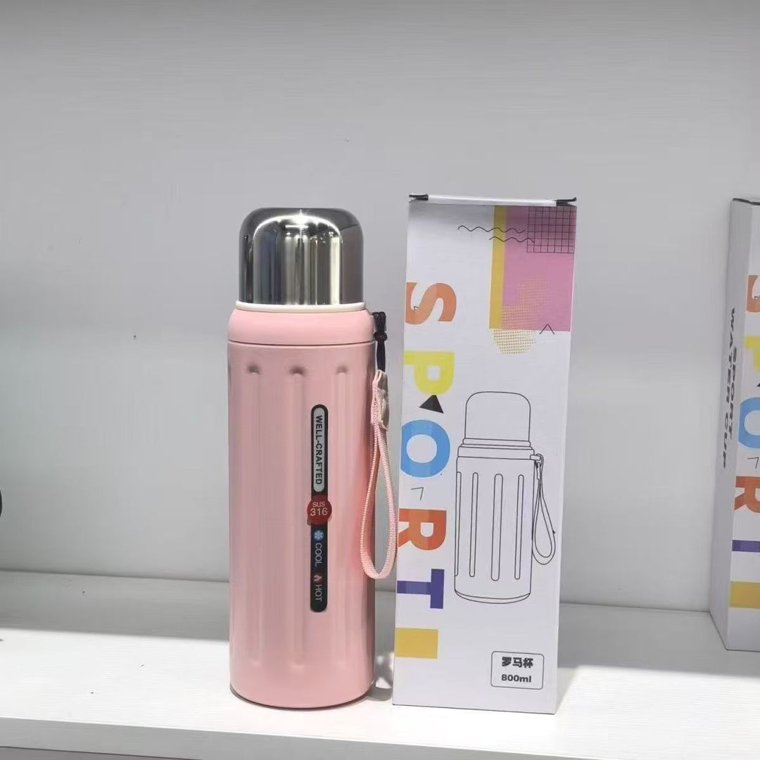 Unisex Thermal Insulated Bottle with Practical Carrying Handle Stornfield