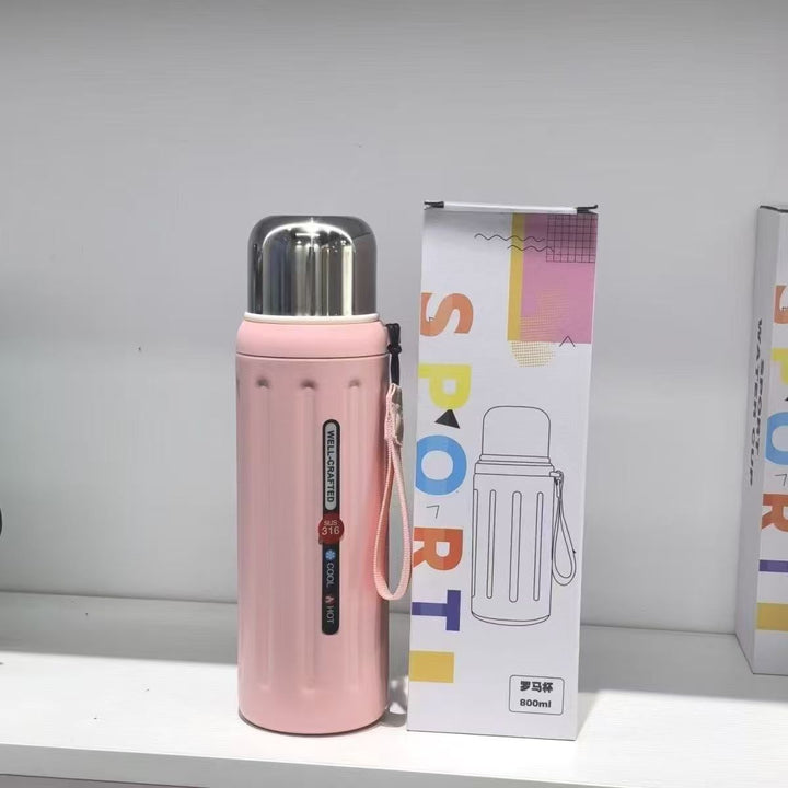 Unisex Thermal Insulated Bottle with Practical Carrying Handle Stornfield