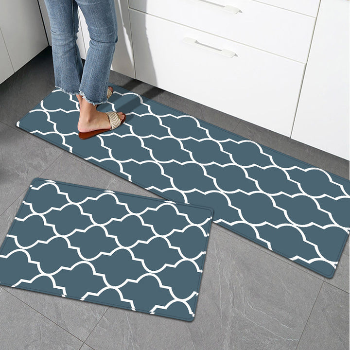 Elegant Textured Kitchen Mat Set Stornfield