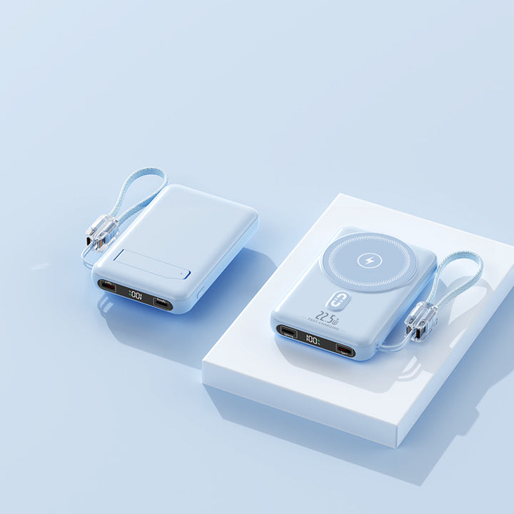 Portable power bank with inductive charging function and LED display Stornfield