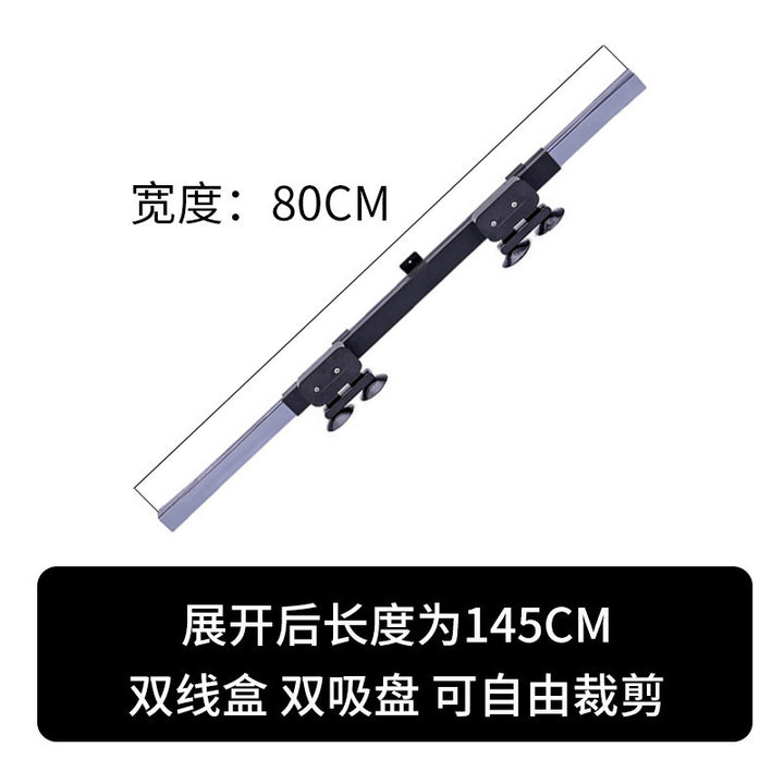 Unisex non-adjustable aluminum roof rack crossbar with double adjustable suction cups Stornfield