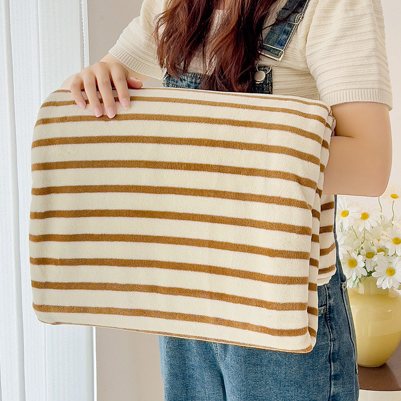 Cozy Striped Throw Blanket