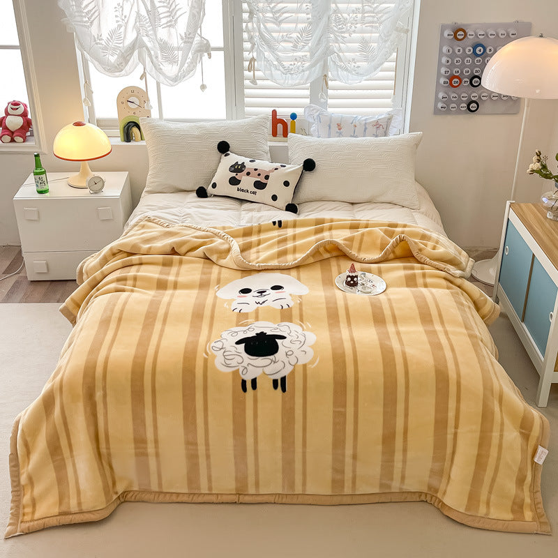 Floral Patterned Fleece Throw Blanket Stornfield