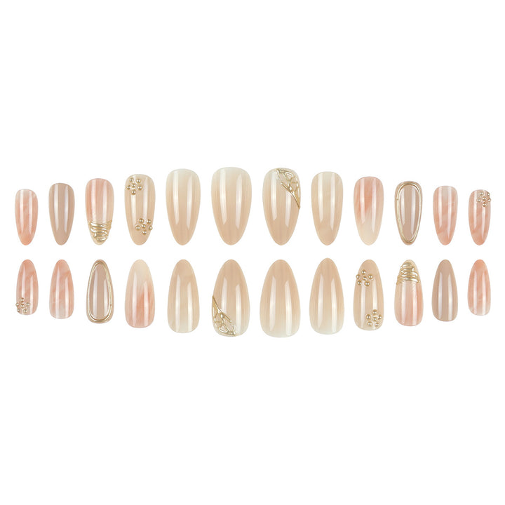 Elegant Stiletto Press-On Nail Art Set Stornfield