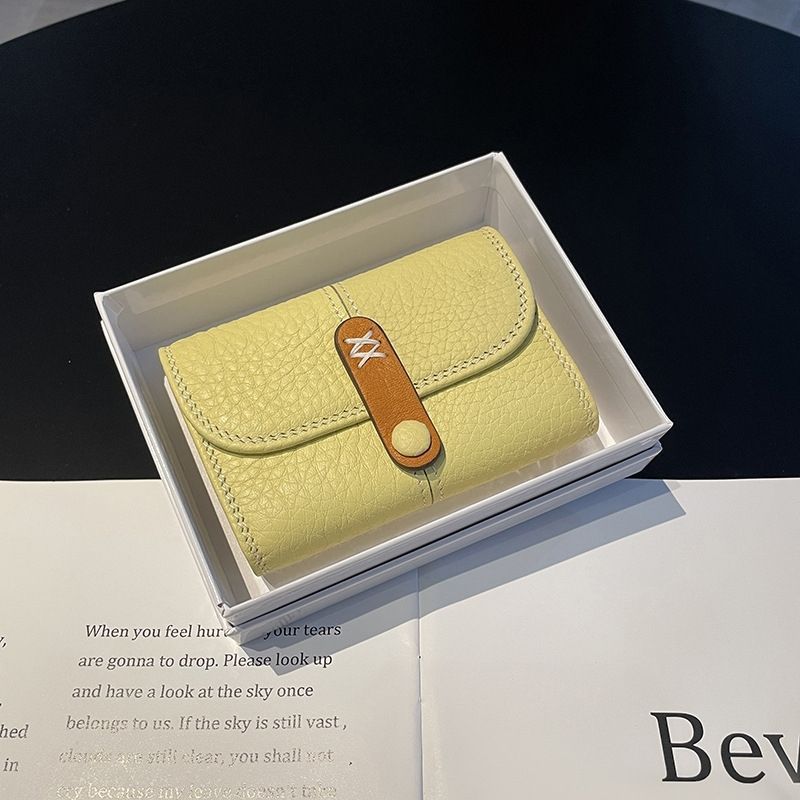 Textured Leather Tri-Fold Wallet Stornfield
