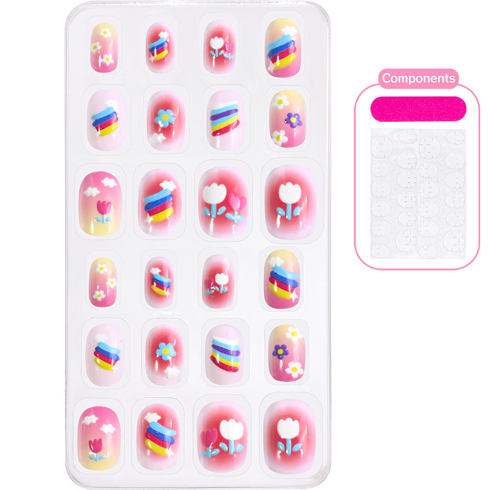 Themed Summer Beach Nail Art Press-On Nails Stornfield
