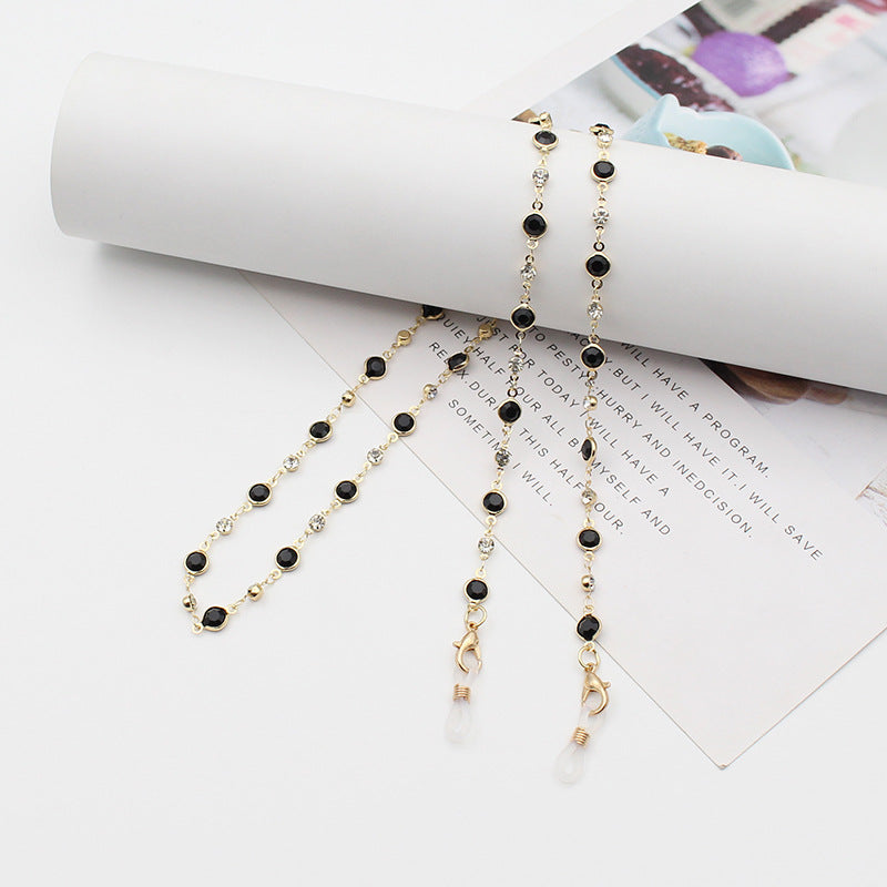 Stylish Gemstone-Linked Eyewear Chain Stornfield