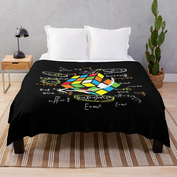 Contemporary Graphic Print Fleece Blanket