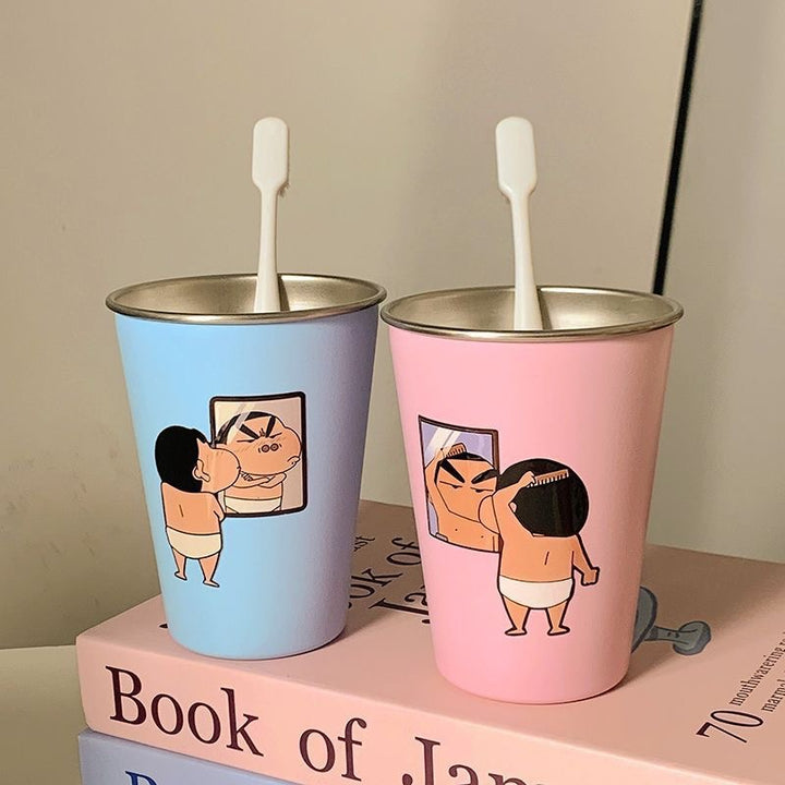 Funny drinking cup with humorous illustration design Stornfield