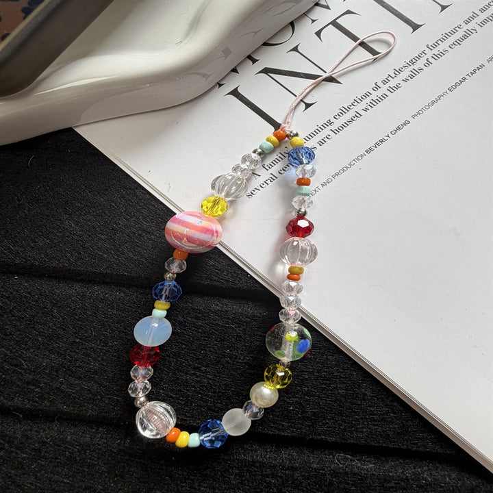 Flower-Themed Beaded Phone Lanyard Stornfield