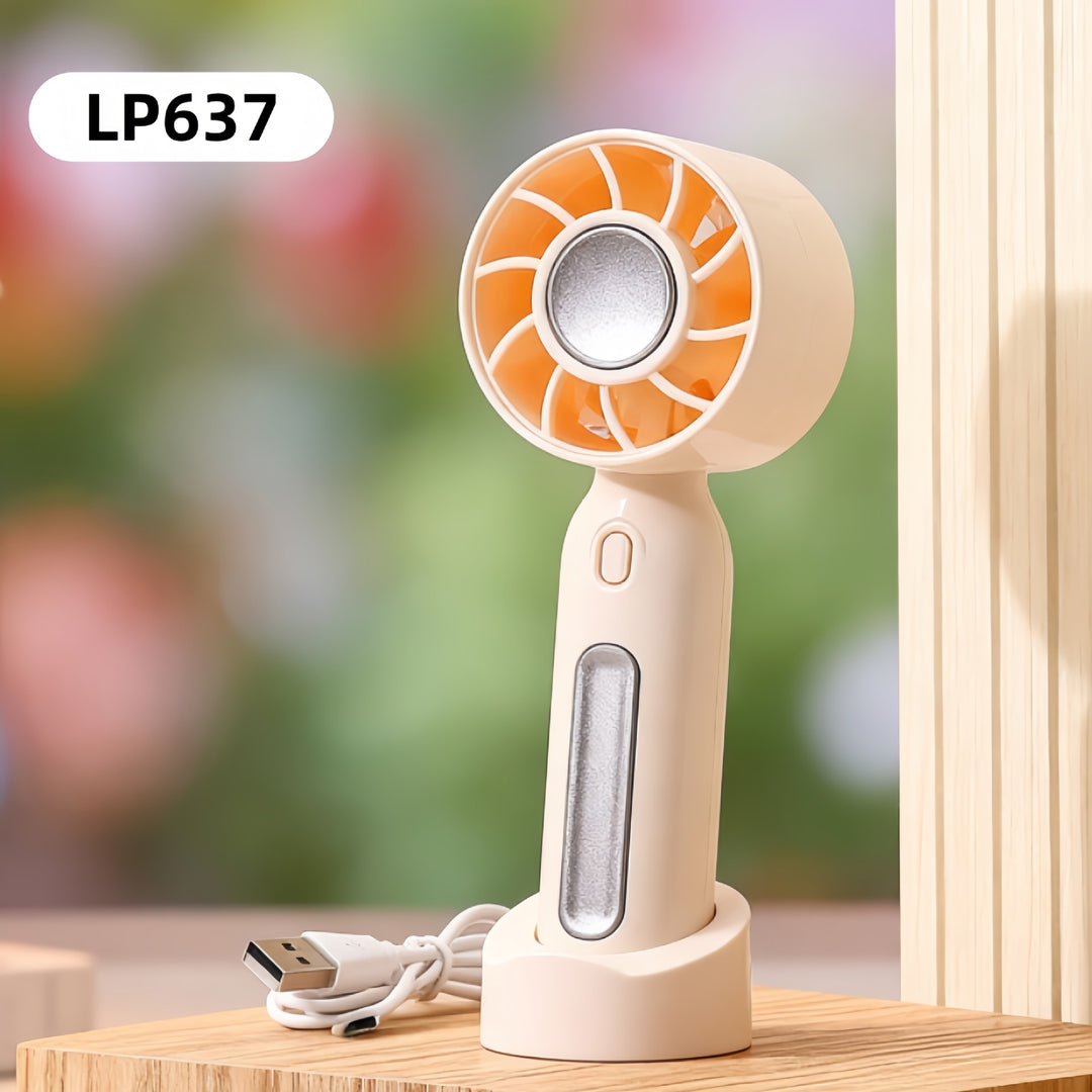 Women Portable Mini Fan with USB Charging Function and Flexible Adjustable Tilt Position Stornfield