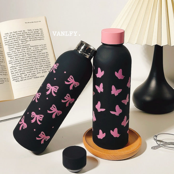 Women's Insulated Drinking Bottle with Creative Bow Motif Stornfield