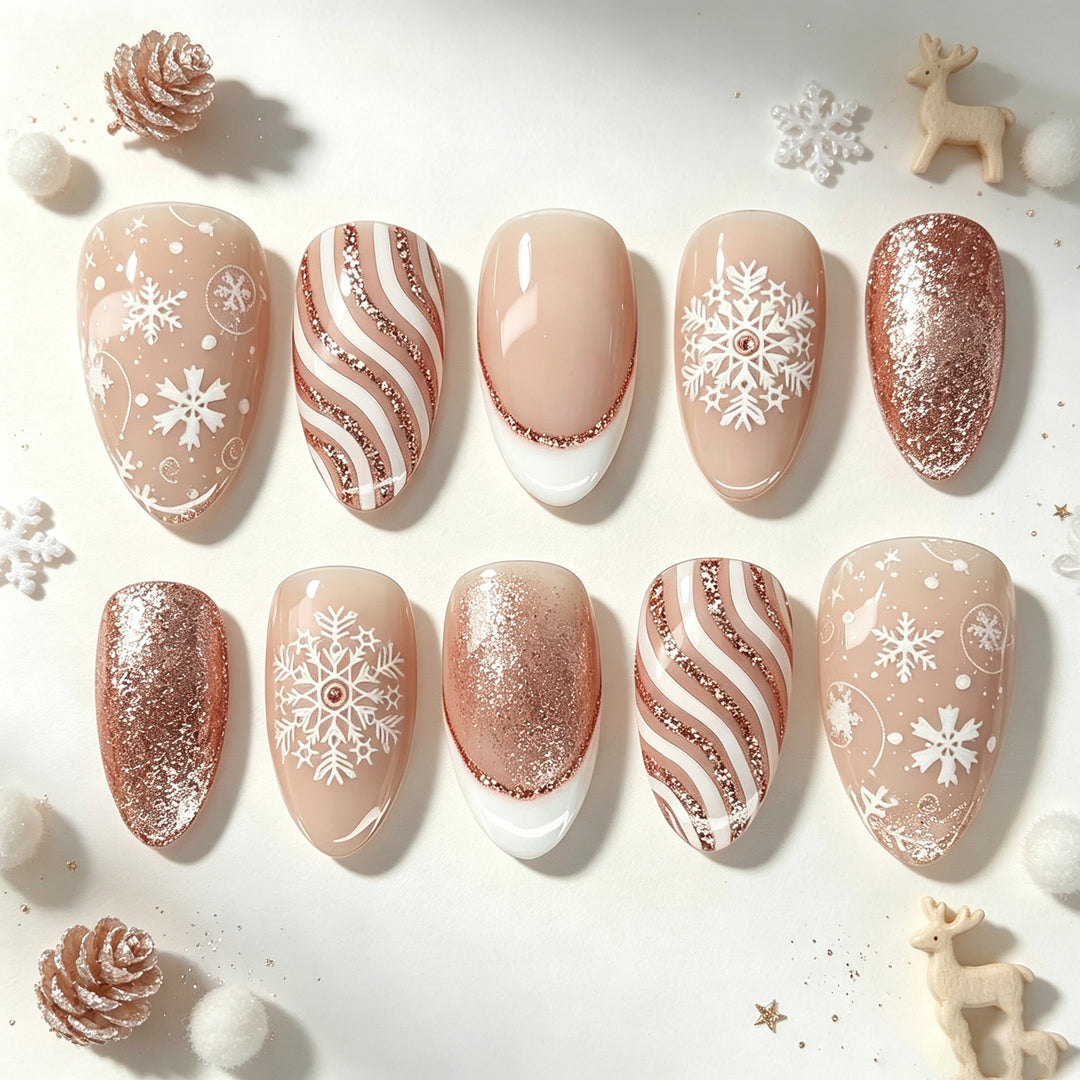 Elegant Press-On Nail Art Kit