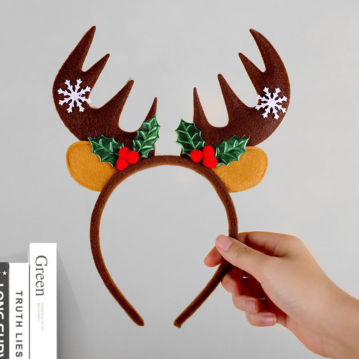 Festive Reindeer Antler Headband