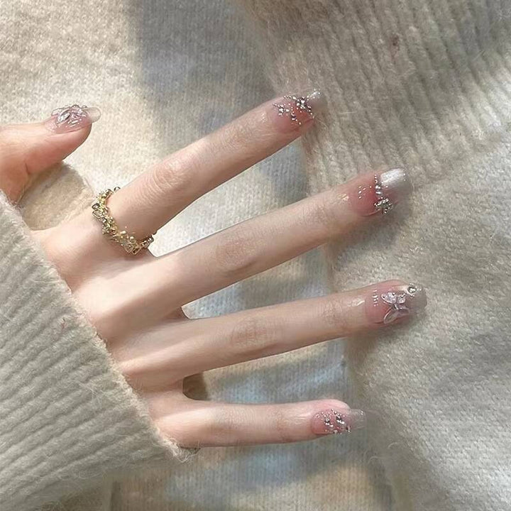 Premium Glittering Press-On Nail Extensions Stornfield