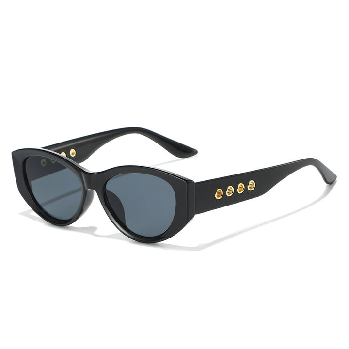 Cat-Eye Sunglasses with Decorative Gold Accents Stornfield