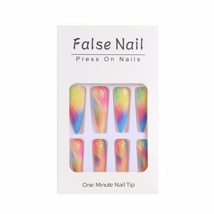 Gradient Color Artificial Nails Stornfield