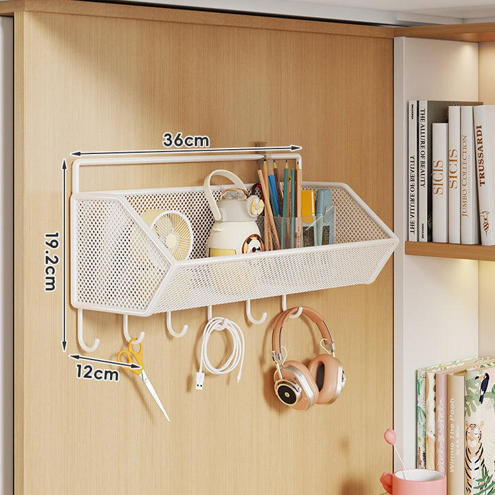 Over-Panel Hanging Mesh Storage Basket Organizer