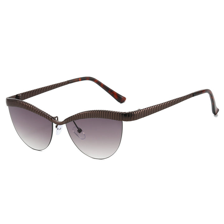 Statement Cat-Eye Sunglasses with Sculpted Metal Frames Stornfield