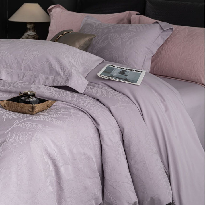 Luxury Embroidered Botanical Duvet Cover Set