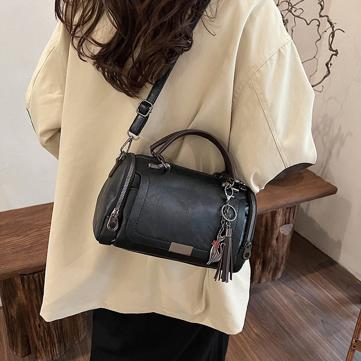 Leather Handheld Satchel