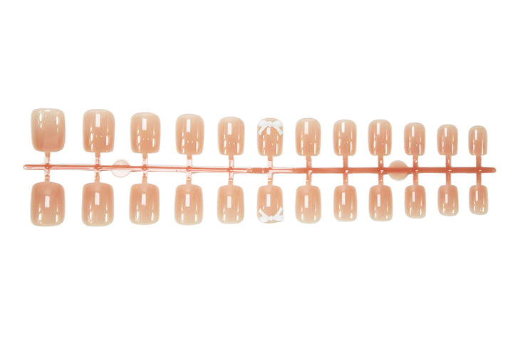Artificial nail set with romantic bow designs Stornfield