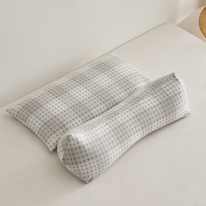 Ergonomic Pillow Set with Creative Grid Design Stornfield